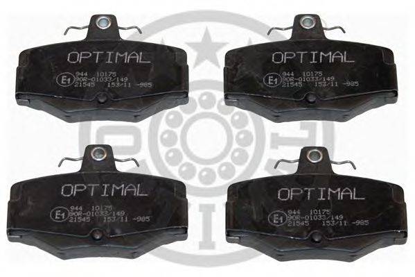 OPTIMAL 10175 Комплект тормозных колодок, дисковый тормоз