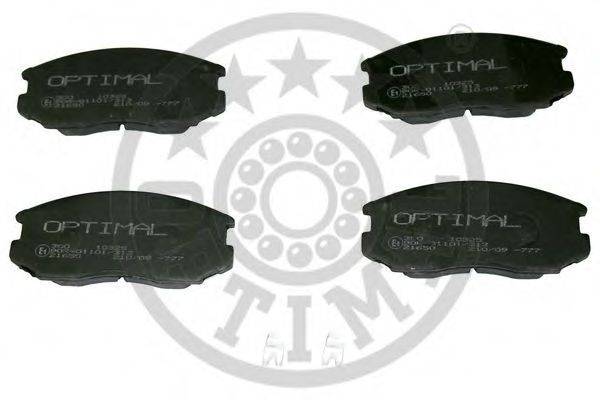 Комплект тормозных колодок, дисковый тормоз OPTIMAL 10325