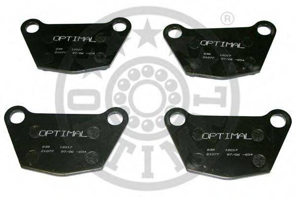 OPTIMAL 12017 Комплект тормозных колодок, дисковый тормоз
