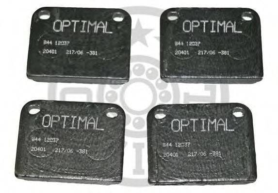 OPTIMAL 12037 Комплект тормозных колодок, дисковый тормоз