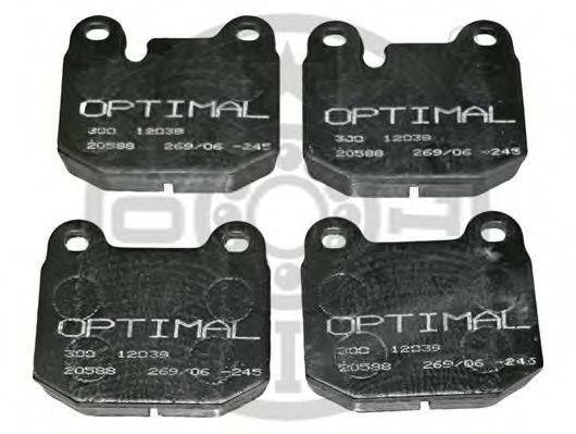 OPTIMAL 12039 Комплект тормозных колодок, дисковый тормоз