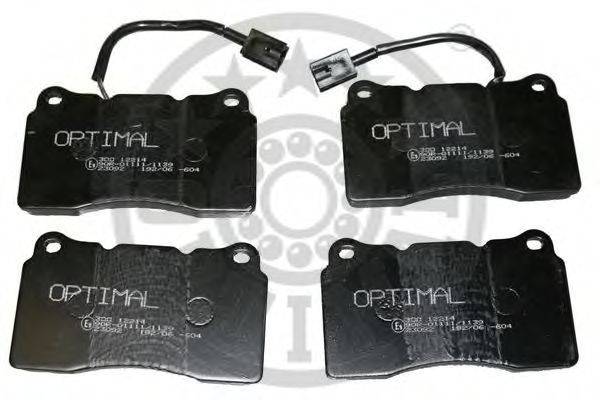 Комплект тормозных колодок, дисковый тормоз OPTIMAL 12214