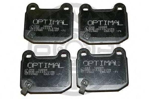 Комплект тормозных колодок, дисковый тормоз OPTIMAL 12265