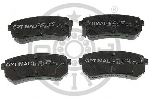 Комплект тормозных колодок, дисковый тормоз OPTIMAL 12355