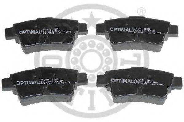 Комплект тормозных колодок, дисковый тормоз OPTIMAL 12431