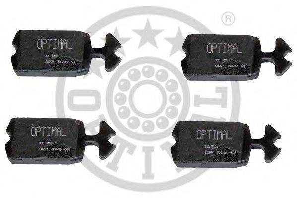 Комплект тормозных колодок, дисковый тормоз OPTIMAL 9101