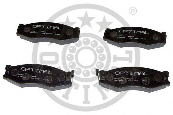 OPTIMAL 9376 Комплект тормозных колодок, дисковый тормоз