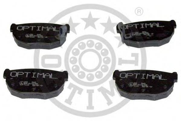 Комплект тормозных колодок, дисковый тормоз OPTIMAL 9443