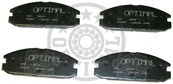 Комплект тормозных колодок, дисковый тормоз OPTIMAL 9515