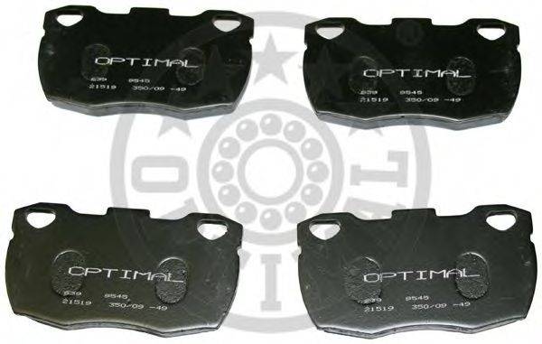 OPTIMAL 9545 Комплект тормозных колодок, дисковый тормоз