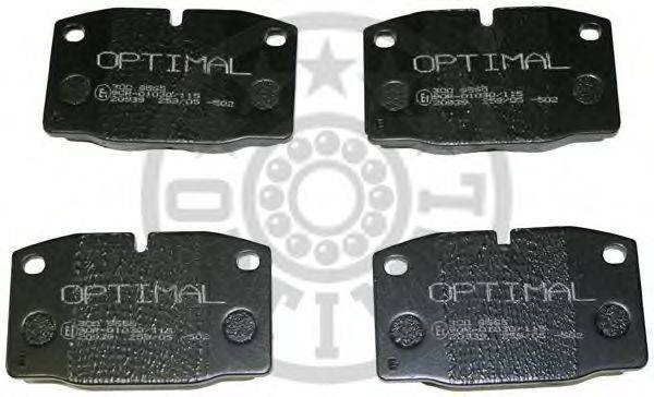 Комплект тормозных колодок, дисковый тормоз OPTIMAL 9565