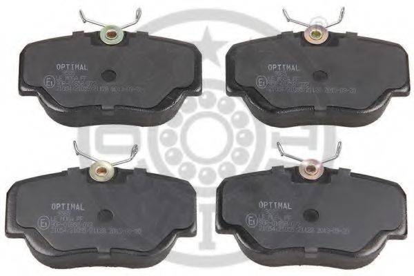 Комплект тормозных колодок, дисковый тормоз OPTIMAL 9585