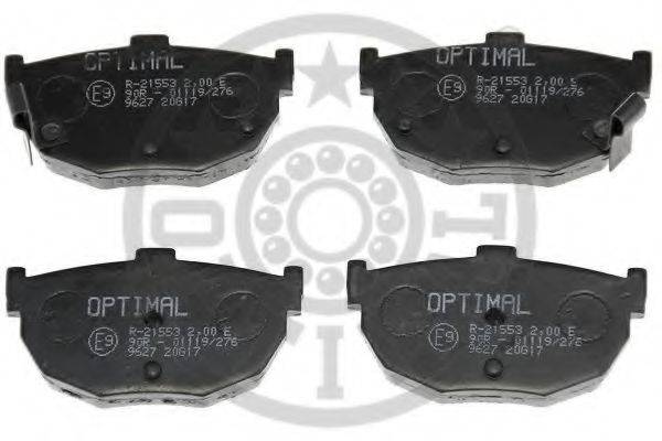 OPTIMAL 9627 Комплект тормозных колодок, дисковый тормоз