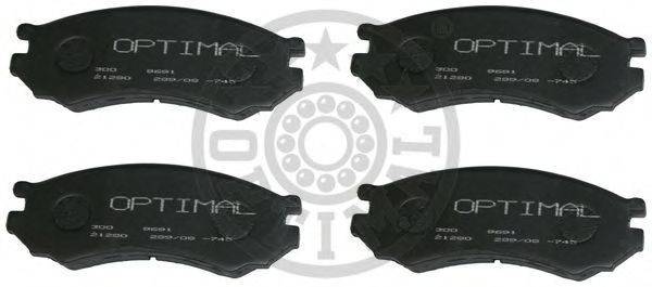Комплект тормозных колодок, дисковый тормоз OPTIMAL 9691
