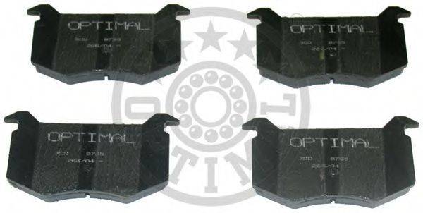 OPTIMAL 9765 Комплект тормозных колодок, дисковый тормоз