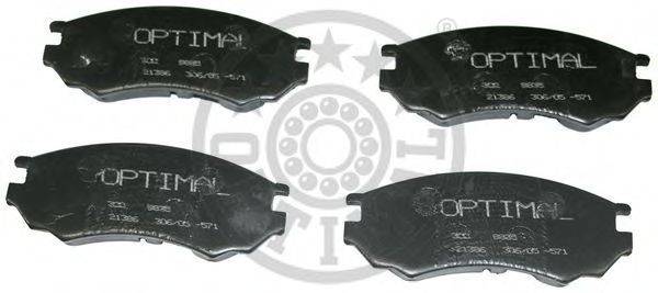 Комплект тормозных колодок, дисковый тормоз OPTIMAL 9835
