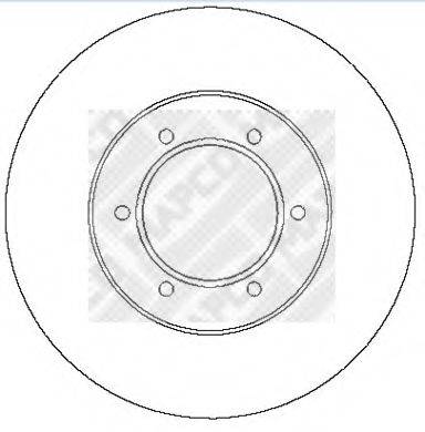 MAPCO 15281 Тормозной диск