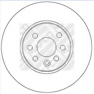 MAPCO 25701 Тормозной диск