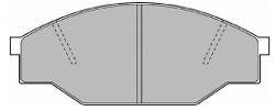 MAPCO 6448 Комплект тормозных колодок, дисковый тормоз