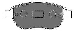 MAPCO 6548 Комплект тормозных колодок, дисковый тормоз