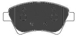 Комплект тормозных колодок, дисковый тормоз MAPCO 6609