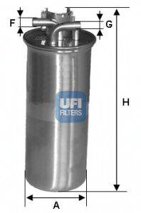 UFI 2400100 Топливный фильтр
