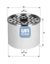 UFI 2436000 Топливный фильтр