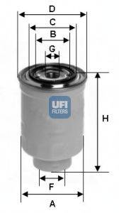 Топливный фильтр UFI 24.366.00