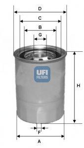 UFI 2436800 Топливный фильтр
