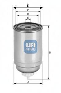 UFI 2439900 Топливный фильтр