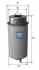 UFI 2443200 Топливный фильтр