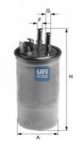 UFI 2443300 Топливный фильтр