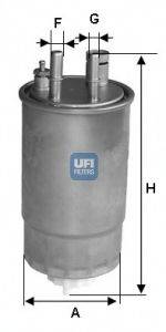 UFI 24ONE03 Топливный фильтр
