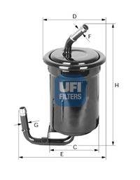 Топливный фильтр UFI 31.519.00