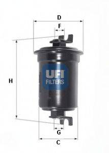 Топливный фильтр UFI 31.525.00