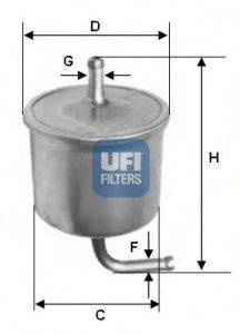 Топливный фильтр UFI 31.540.00