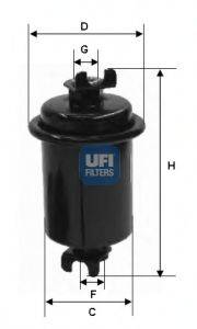 UFI 3154900 Топливный фильтр