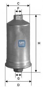 UFI 3159500 Топливный фильтр