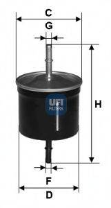 UFI 3162400 Топливный фильтр
