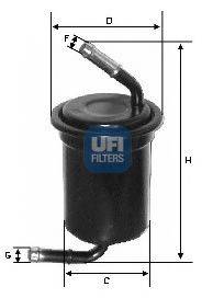 UFI 3166400 Топливный фильтр
