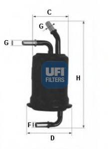 UFI 3176200 Топливный фильтр