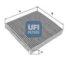 Фильтр, воздух во внутренном пространстве UFI 54.106.00