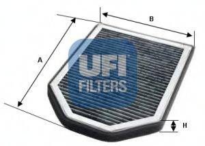 Фильтр, воздух во внутренном пространстве UFI 54.110.00