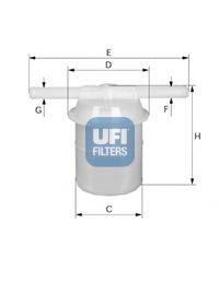 UFI 3101800 Топливный фильтр