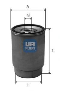 Топливный фильтр UFI 24.021.00