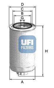 UFI 2499901 Топливный фильтр