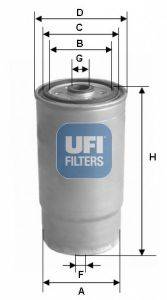 UFI 2437901 Топливный фильтр