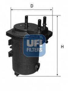 UFI 2409800 Топливный фильтр
