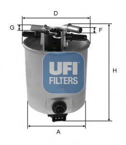 UFI 5539300 Топливный фильтр