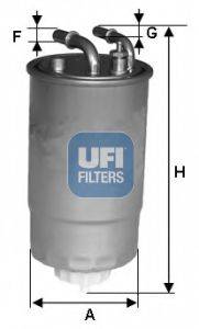 UFI 2409900 Топливный фильтр